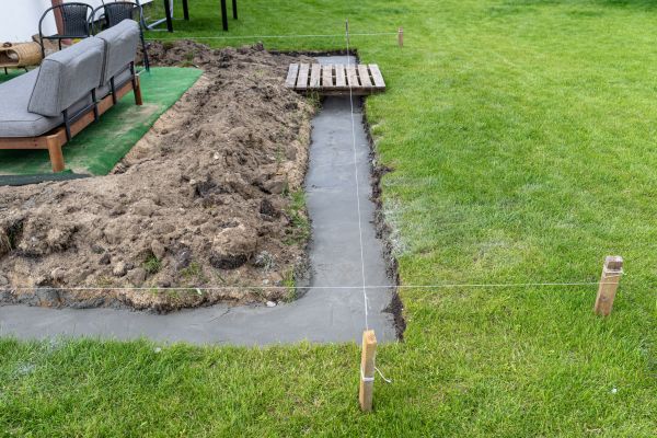 Cement Footer Installation in Columbia